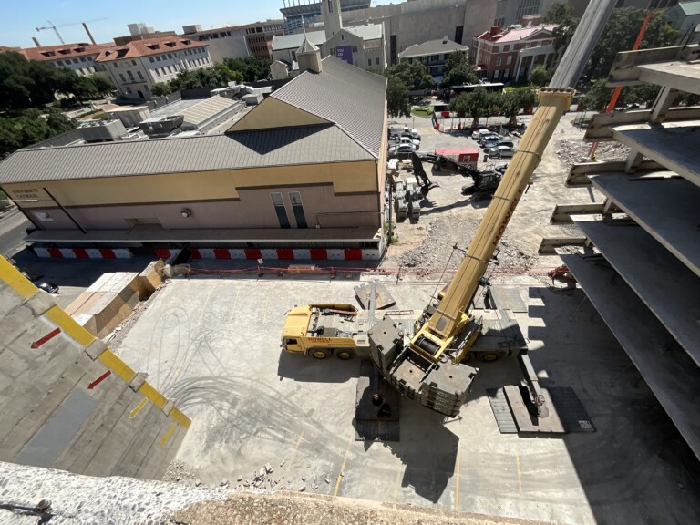 Northeast side demoed down to ground slab, August 20, 2024