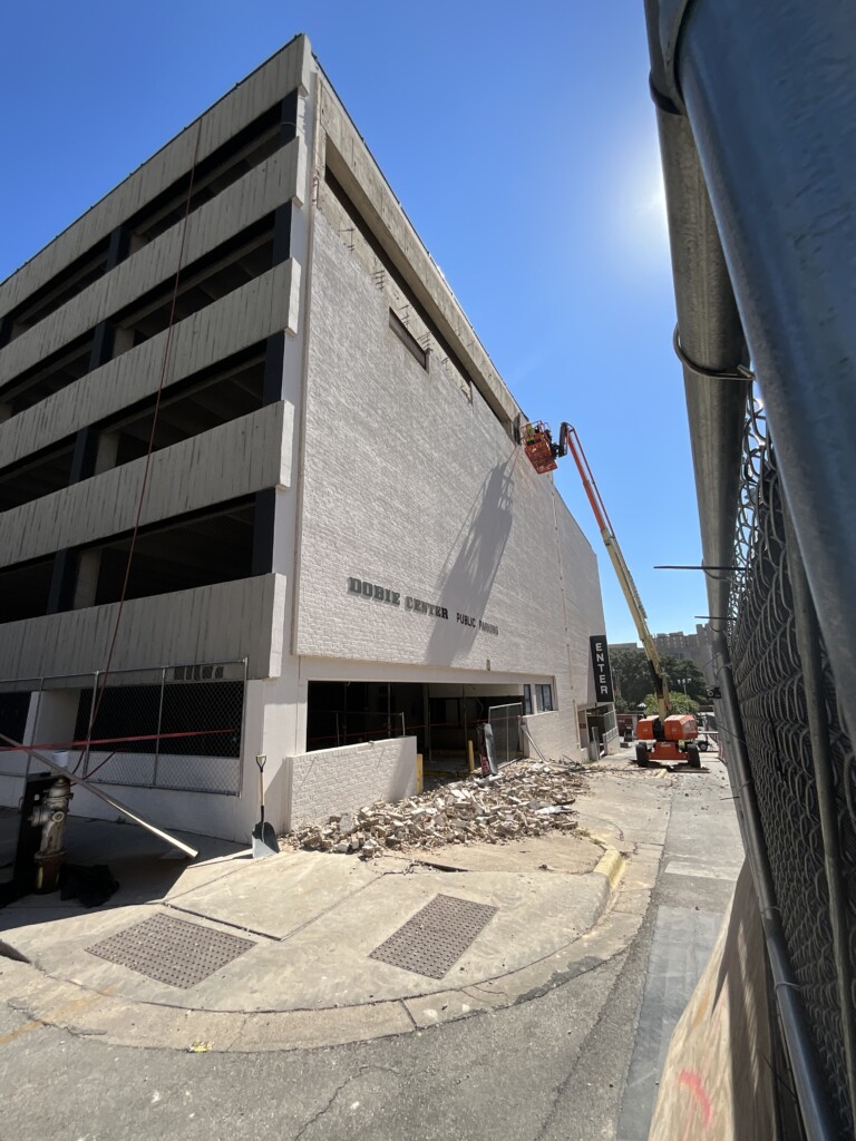 South side brick removal, August 20, 2024