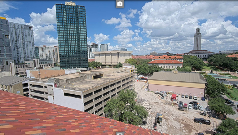 Southeast corner, prepping for platform and construction ramp, August 28, 2024