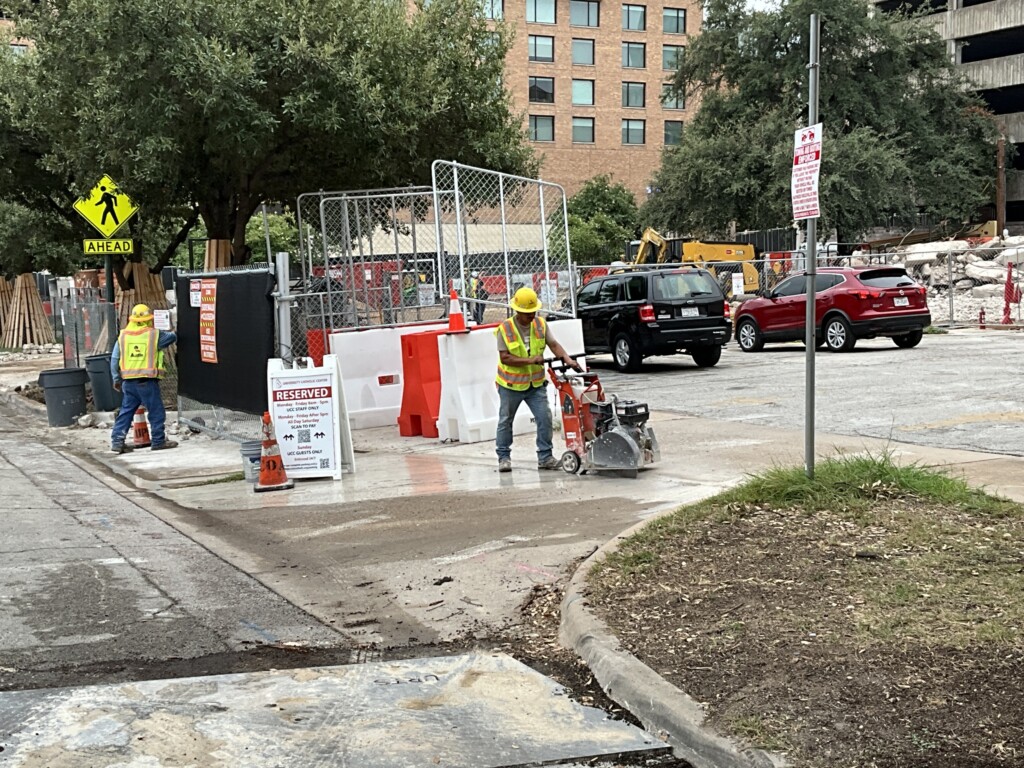 Finishing Spectrum cable trench, September 5, 2024