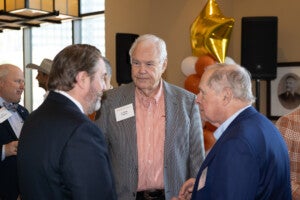 Interim President Jim Davis, Charlie Teeple, and Ralph Thomas