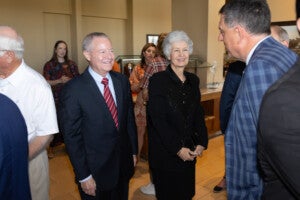 Miriam and Jim Mulva with David Livingston
